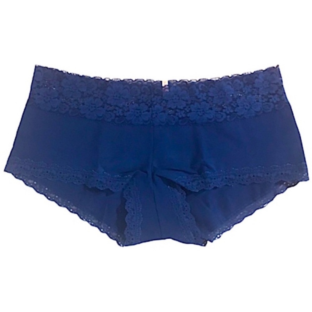 PINK Victoria’s Secret NFL Indianapolis Colts Low Rise Boyshort with Lace Trim - Picture 3 of 16